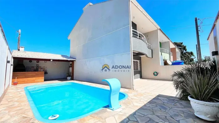 Sobrado com Piscina 3 dormitórios à venda, 106 m² por R$ 900.000 - Brejatuba - Guaratuba/P