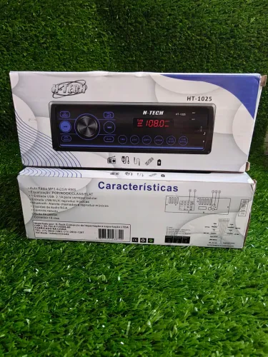 Rádio Automotivo MP3 H-Tech HT-1025 com Bluetooth e USB