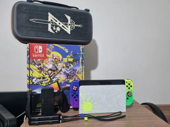 Nintendo Switch Oled Splatoon Desbloqueado