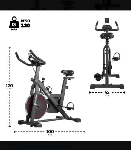 Bicicleta ergométrica ódim Fit mecânica 6kgs sem uso