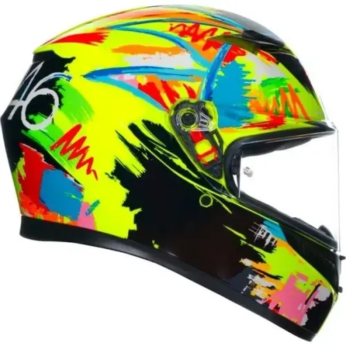 Capacete Agv K3 Rossi Winter Test Esportivo Moto Masculino. Tam. 60