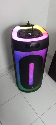 Caixa De Som Amvox Aca 1600w Festa Ii Bluetooth - Na Caixa/Zera