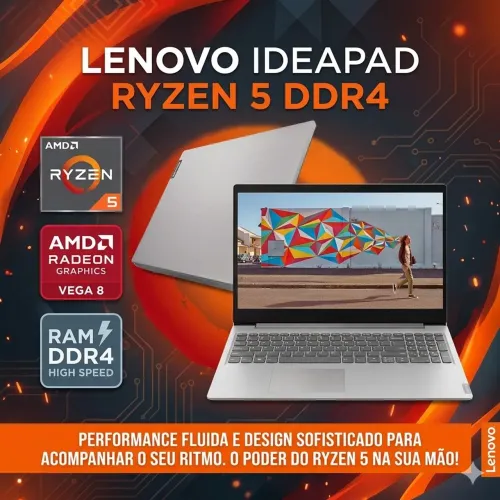 Notebook Lenovo Ideapad Ryzen 5 DDR4 (A pronta entrega)