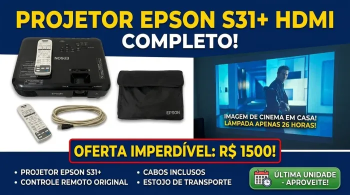 Projetor Epson S31+ HDMI