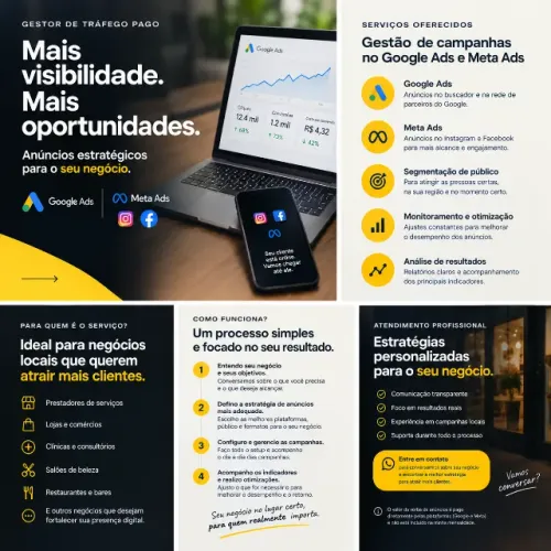 Gestor de Tráfego Pago | anúncio no Instragram, Google Ads e Meta Ads