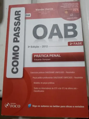 Livro: Como passar na OAB 2a Fase 3a Edição