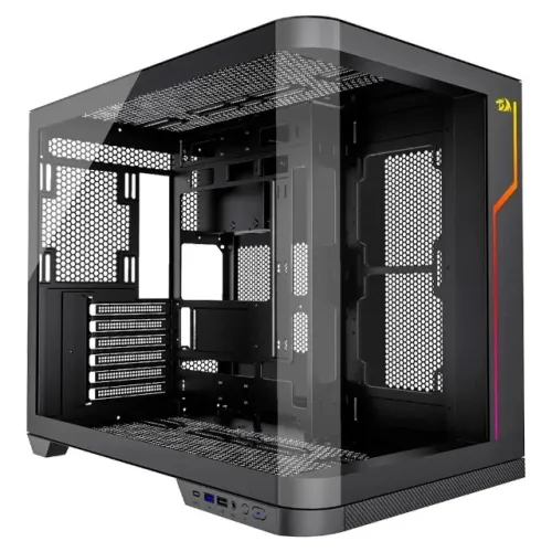Gabinete Gamer Redragon Wideload Extreme, Mid Tower, ATX, Lateral e Frontal em Vidro Tempe