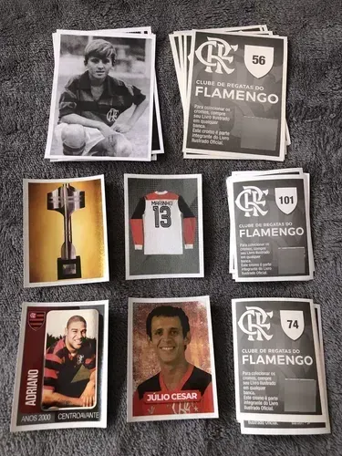 5 Figurinhas Flamengo Sempre eu Hei de Ser avulsas