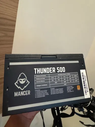 FONTE THUNDER DE 500W E SELO 80 PLUS BRONZE!!!