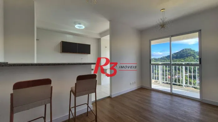 Oportunidade! Apartamento de 2 quartos em Santos com sacada vista livre, andar alto, lazer