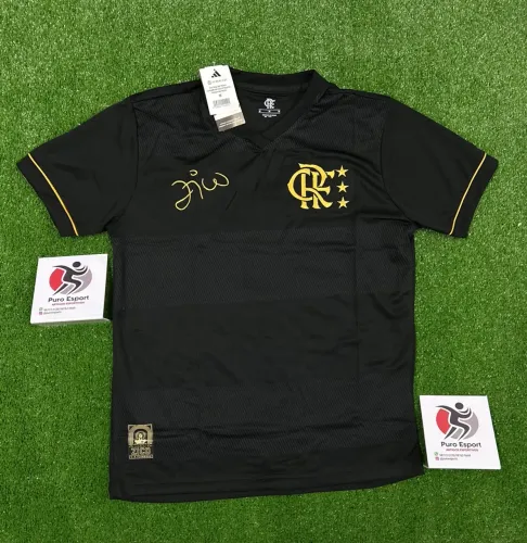 Camisa do Flamengo Zico Preta com Dourado