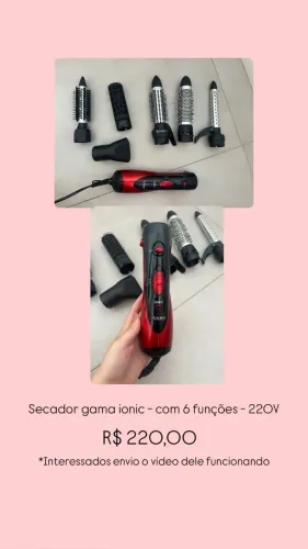 Secador gama ionic - com 6 funções - 220V