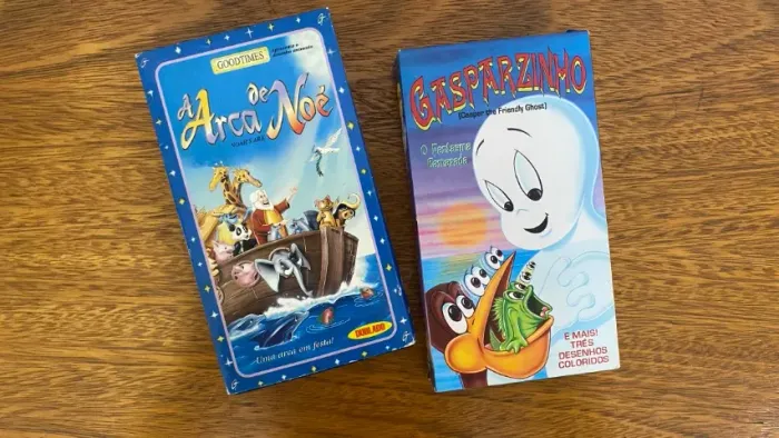 Lote 2 fitas VHS desenhos infantis