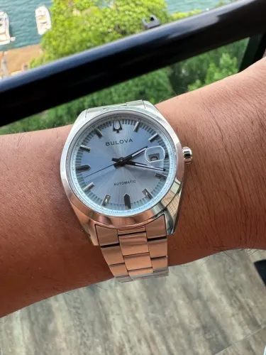 Relógio Bulova Classic Surveyor Automático Azul - 96B469
