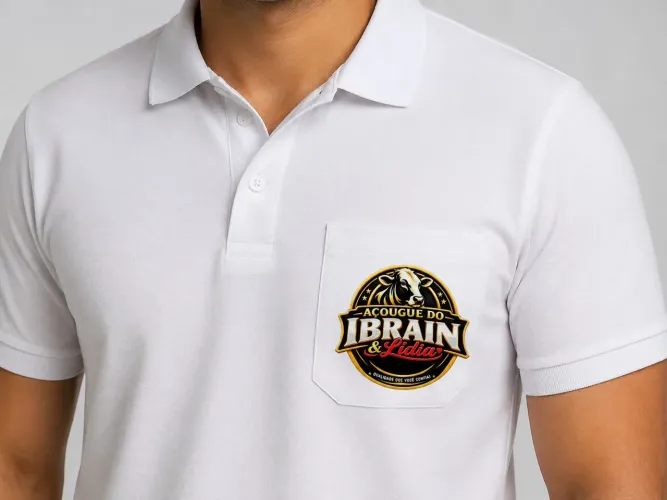 Camisa gola apolo poliéster para personalizar