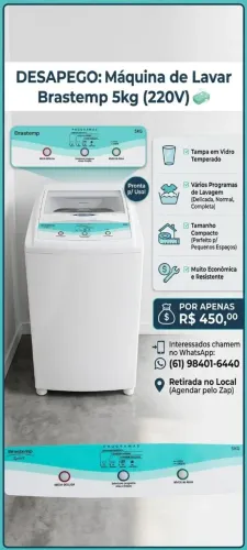 Maquina de lavar Brastemp 