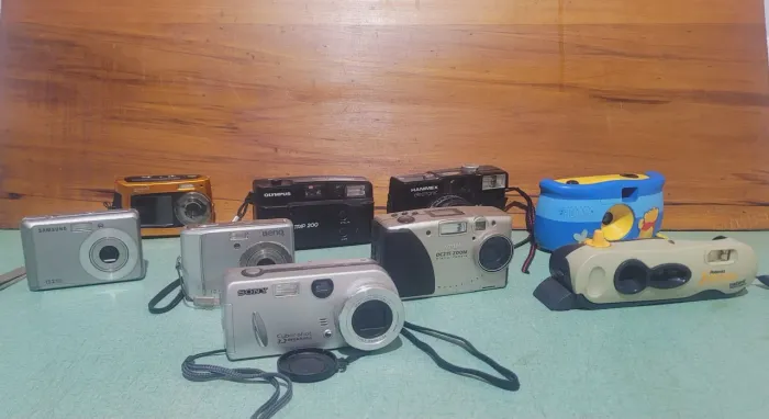 Lote de câmeras fotográfica 