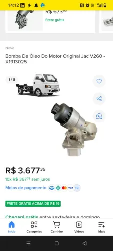 Peças do JAC v260