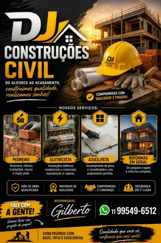Pedreiro / Eletricista / Azulejista / Reformas em Geral
