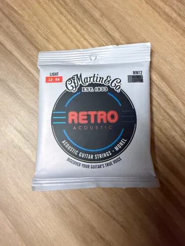 Encordoamento Martin Retro Monel 012. Novo.