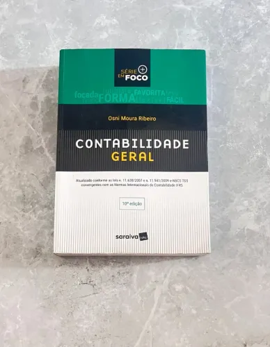 Livro Contabilidade Geral - Osni Moura Ribeiro (10ª Edição) - Impecável