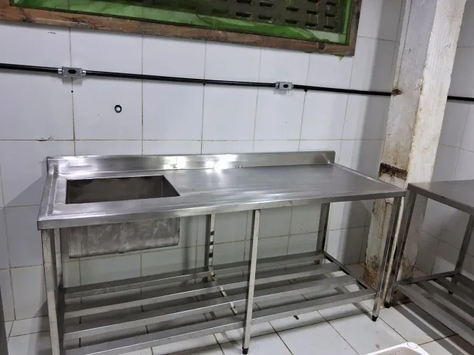 Pia em inox 1 cuba