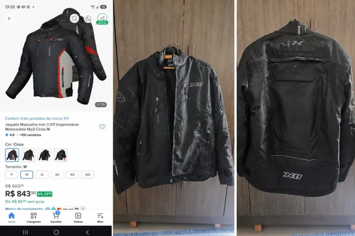 Jaqueta para moto x11 iron 3.