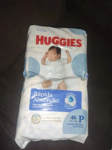 Fralda huggies 46 unidades P