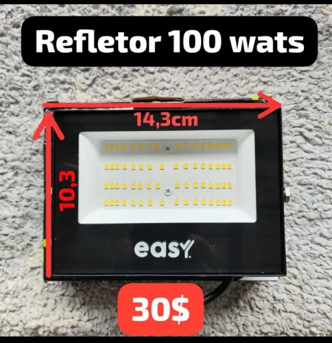Refletor led 100 wats luz branca
