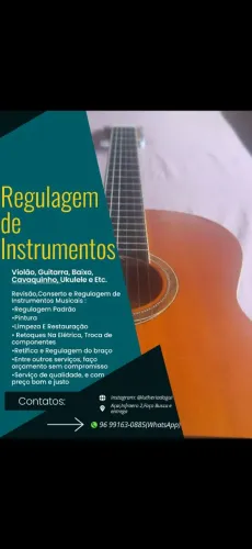 Luthier/Conserto/Regulagem de Instrumentos musicais ?
