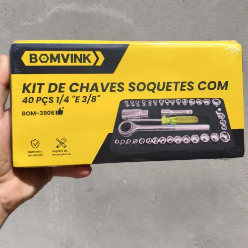 Kit de chave soquetes com 40 peças