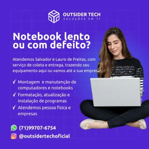 Assistência Técnica de Notebooks e Computadores em Salvador e Lauro de Freitas
