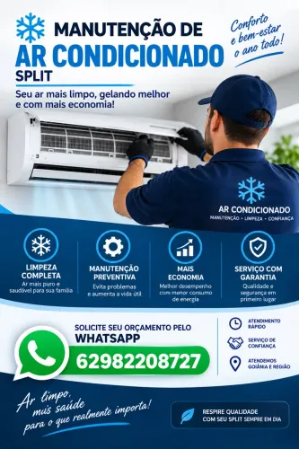 Manutenção / higienização ar condicionado