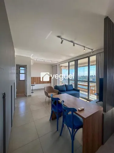 Apartamento mobiliado de 49,37m² com 1 suíte para alugar na AV. João Fiusa, Ribeirão Preto