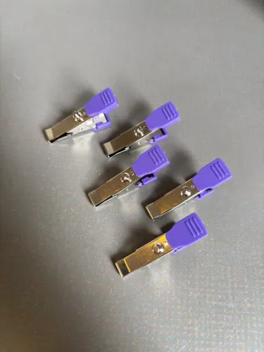 Conjunto Cinco Presilhas Jacaré para Eletrocardiograma ECG EKG Veterinário