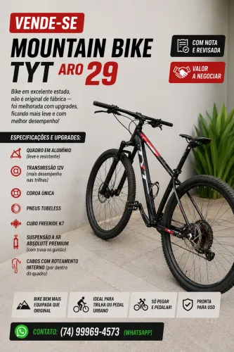 Bike MTB aro 29 em ótimas condições 