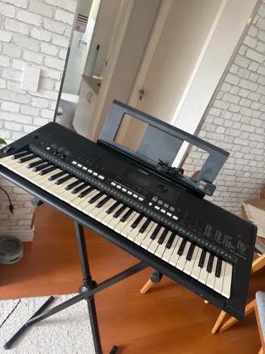 Teclado Yamaha PSR-E433 + Suporte + Fonte Original