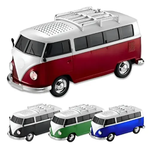 Caixa De Som Bluetooth Carrinho Kombi Kapbom WS-266