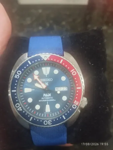 Relógio Seiko Turtle PADI Pepsi 200m
