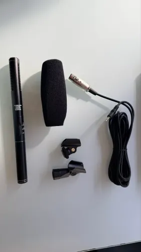 Microfone Shotgun Direcional para Câmera e Gravação Novo 