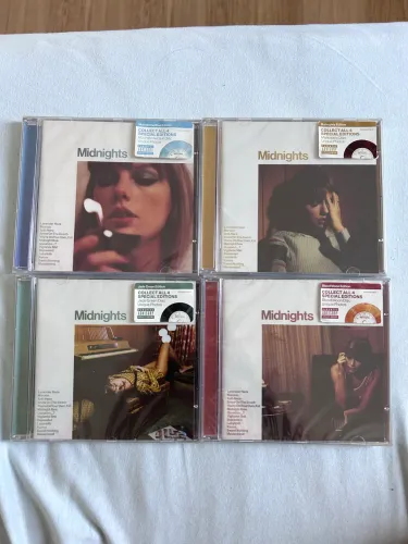KIT 4 CDS Taylor Swift - Midnights (ORIGINAIS E LACRADOS DE FÁBRICA) 