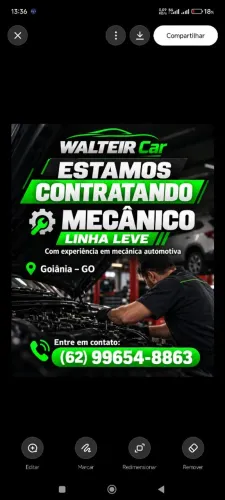 Vaga de emprego mecânico 