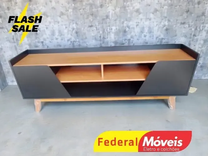 Rack ALL BLACK até 65" MEGA OFERTA