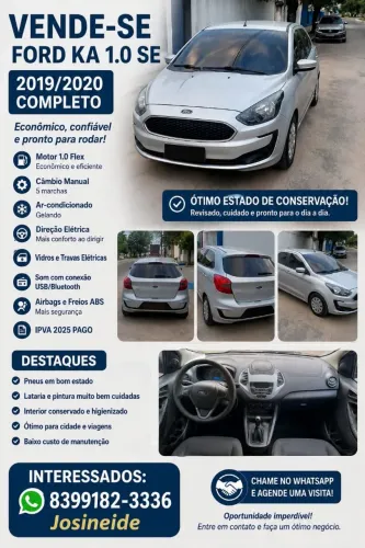 Ford KA 1.0 Se/se Plus Tivct Flex 5P 2020