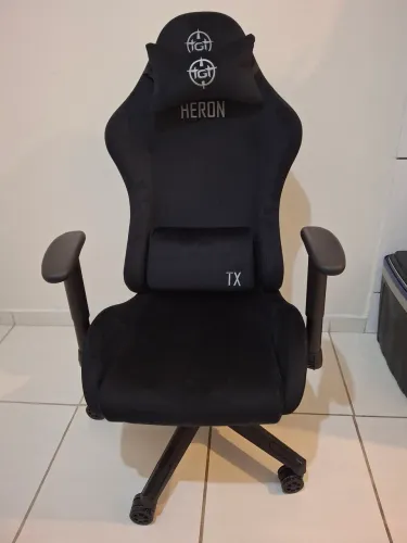 Cadeira Gamer TGT Heron TX Tecido, Preto, TGT-HRTX-FB03