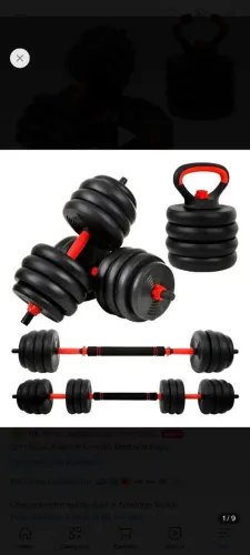 Kit Halteres 6 em 1 (40kg)