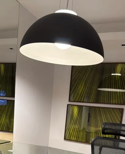 Luminária esférica lustre pendente estiloso