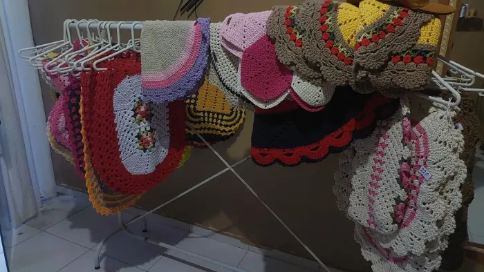 Tapetes de croché feitos a mão, vários modelos diferentes, aberto a pedidos.
