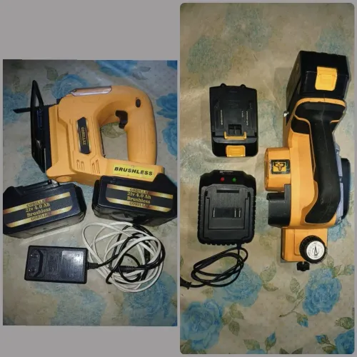 Vendo kit:Serra tico-tico+planadeira a bateria potente 21V=600w.