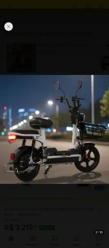 Bicicleta elétrica 3 velocidades bluethoot aceito cartão até 12x